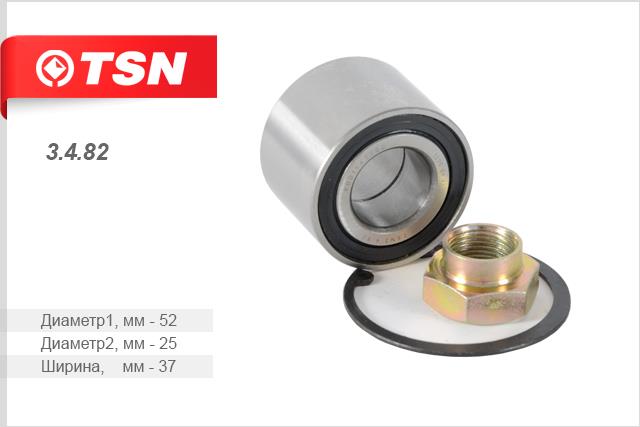 TSN 3.4.82 Wheel bearing 3482