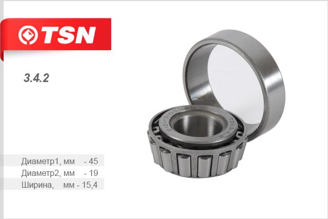 TSN 3.4.2 Front Wheel Bearing Kit 342