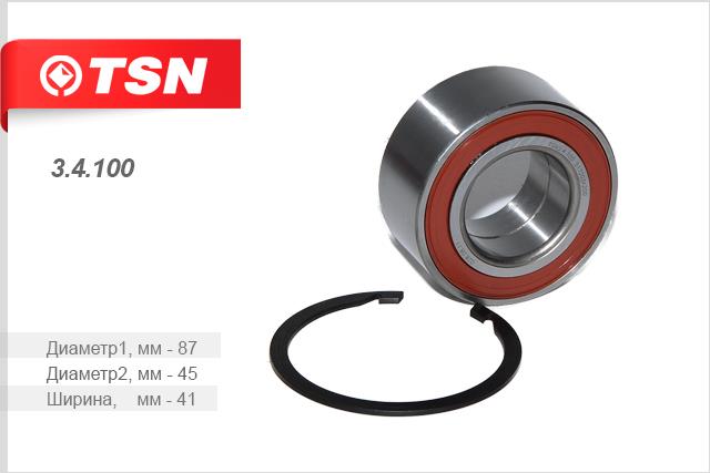 TSN 3.4.100 Wheel bearing 34100