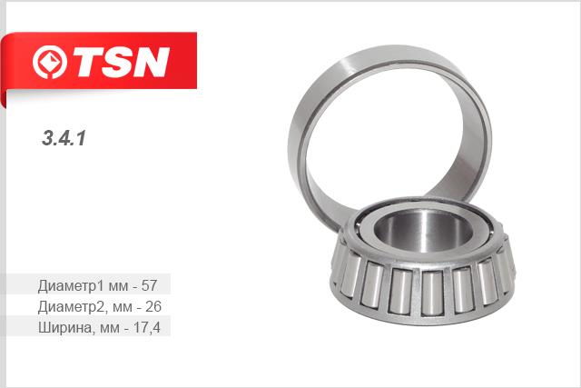 TSN 3.4.1 Front Wheel Bearing Kit 341