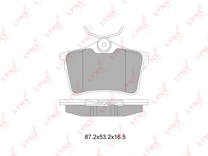 LYNXauto BD-6113 Brake Pad Set, disc brake BD6113