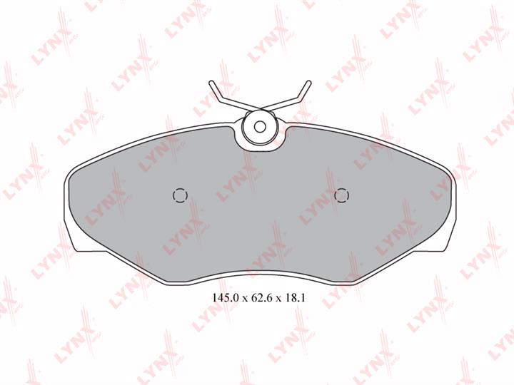 LYNXauto BD-6303 Brake Pad Set, disc brake BD6303