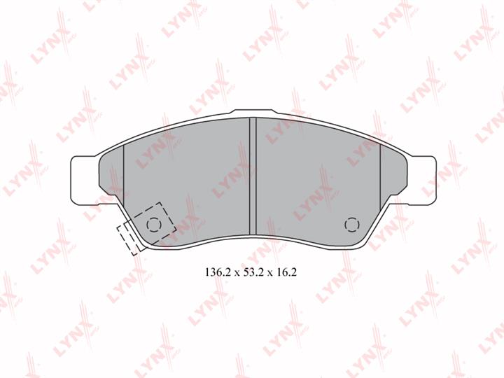 LYNXauto BD-7311 Brake Pad Set, disc brake BD7311