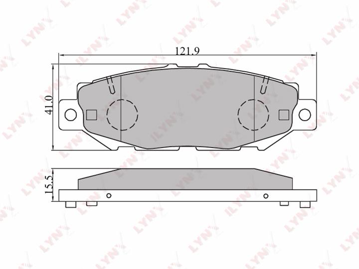 LYNXauto BD-7528 Brake Pad Set, disc brake BD7528