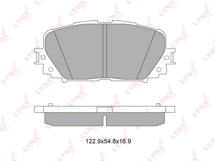 LYNXauto BD-7554 Brake Pad Set, disc brake BD7554