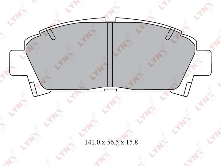 LYNXauto BD-7558 Brake Pad Set, disc brake BD7558