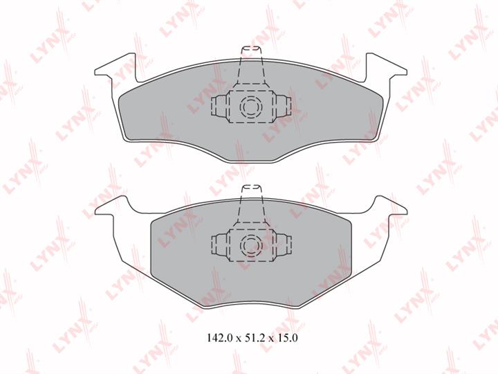 LYNXauto BD-8011 Brake Pad Set, disc brake BD8011