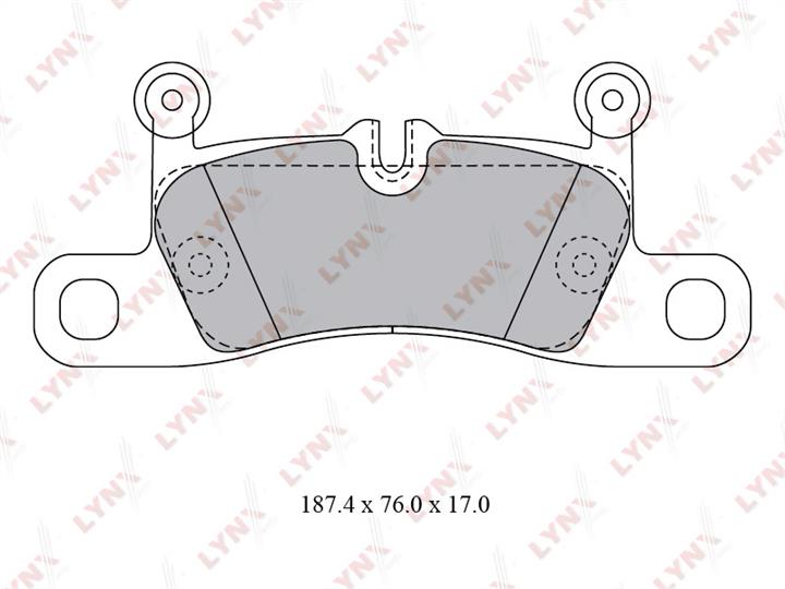 LYNXauto BD-8029 Brake Pad Set, disc brake BD8029