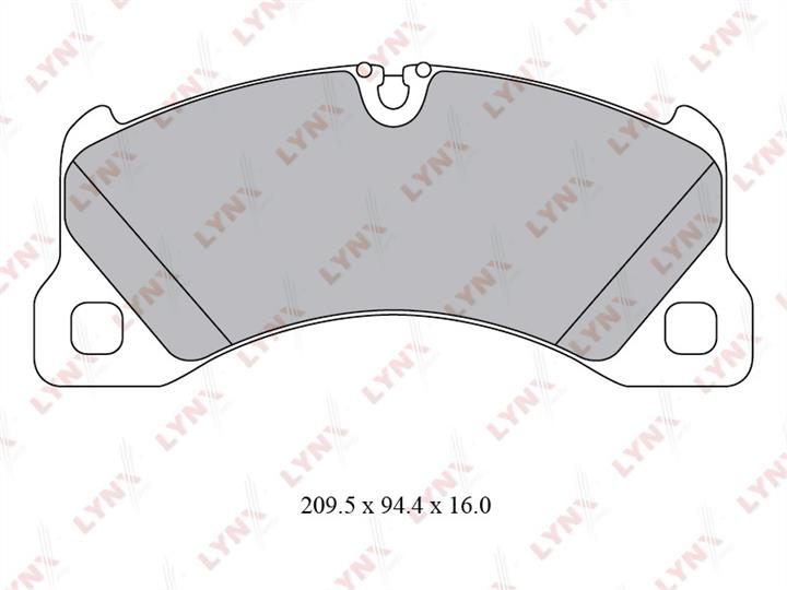LYNXauto BD-8031 Brake Pad Set, disc brake BD8031