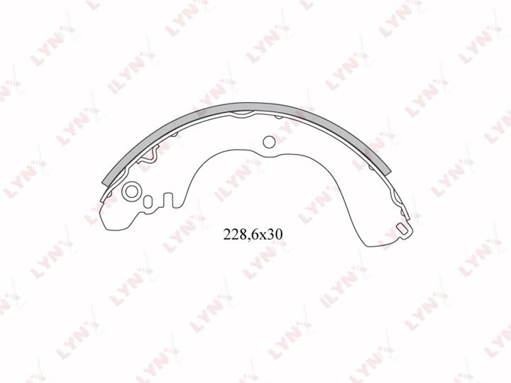 LYNXauto BS-5501 Brake shoe set BS5501