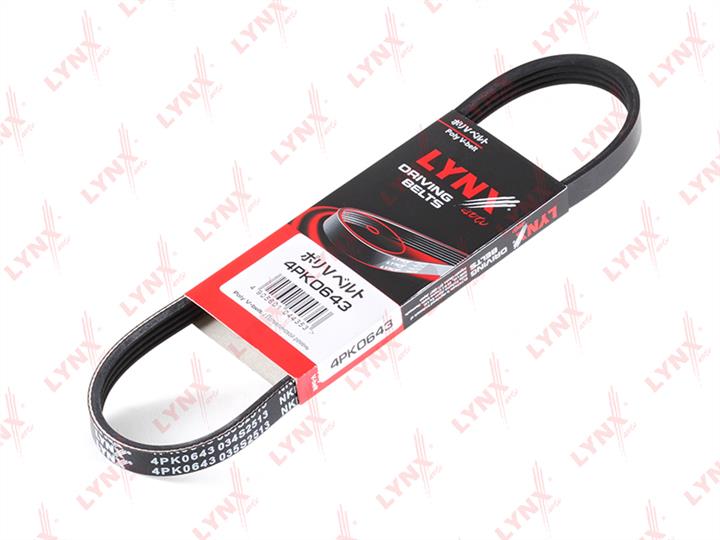 LYNXauto 4PK0643 V-ribbed belt 4PK643 4PK0643