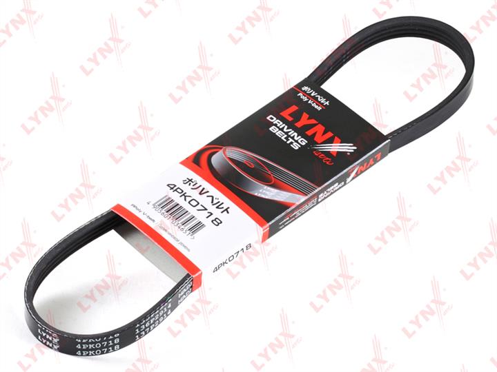 LYNXauto 4PK0718 V-ribbed belt 4PK718 4PK0718