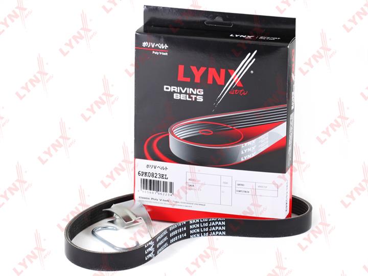 LYNXauto 6PK0823EL V-ribbed belt 6PK823 6PK0823EL