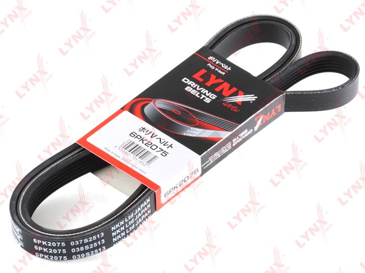 LYNXauto 6PK2075 V-ribbed belt 6PK2075 6PK2075