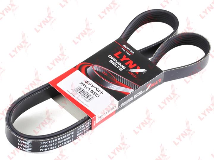 LYNXauto 7PK1580 V-ribbed belt 7PK1580 7PK1580