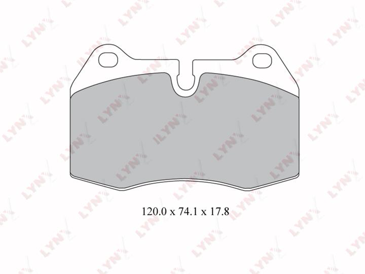 LYNXauto BD-1416 Brake Pad Set, disc brake BD1416