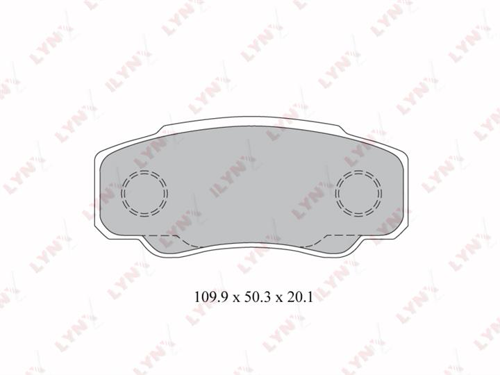 LYNXauto BD-2217 Brake Pad Set, disc brake BD2217