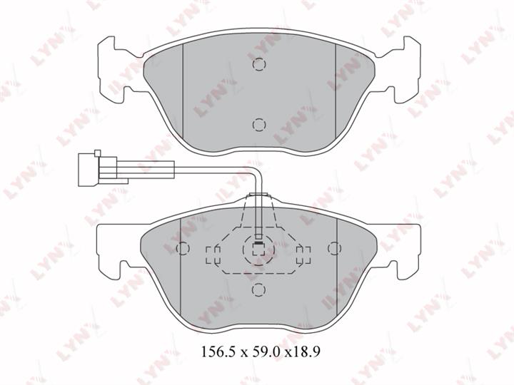 LYNXauto BD-2803 Brake Pad Set, disc brake BD2803