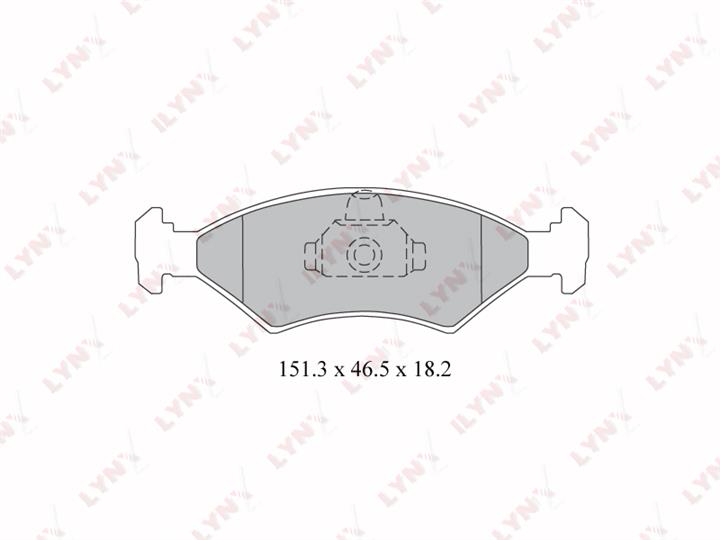 LYNXauto BD-3019 Brake Pad Set, disc brake BD3019