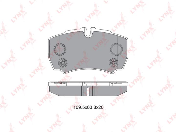 LYNXauto BD-3035 Brake Pad Set, disc brake BD3035
