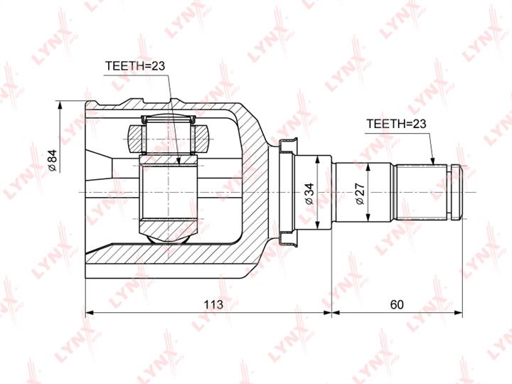 LYNXauto CI-3718 CV joint CI3718