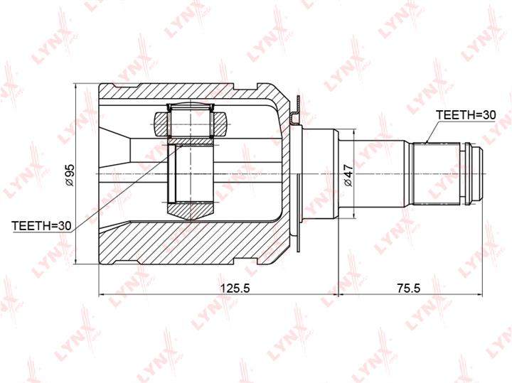 LYNXauto CI-3721 CV joint CI3721