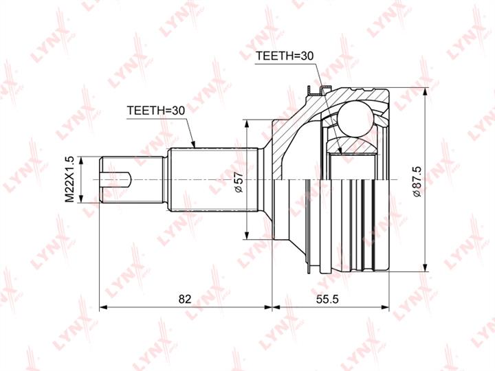 LYNXauto CO-3719 CV joint CO3719