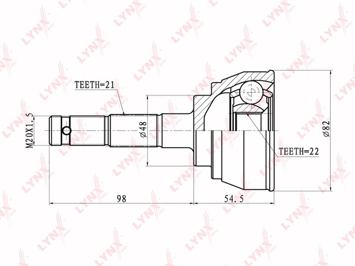 LYNXauto CO-5730 CV joint CO5730