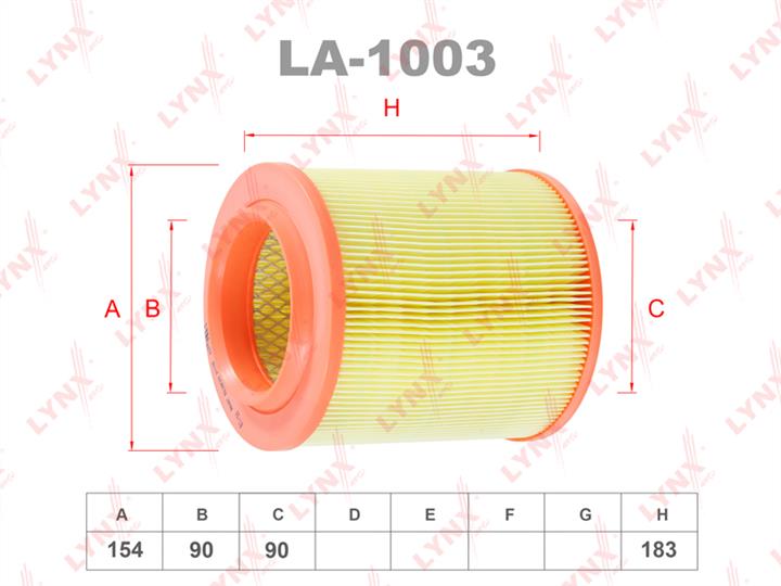 LYNXauto LA-1003 Air filter LA1003