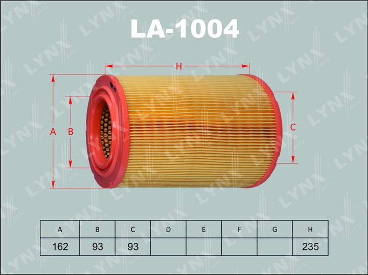 LYNXauto LA-1004 Air filter LA1004