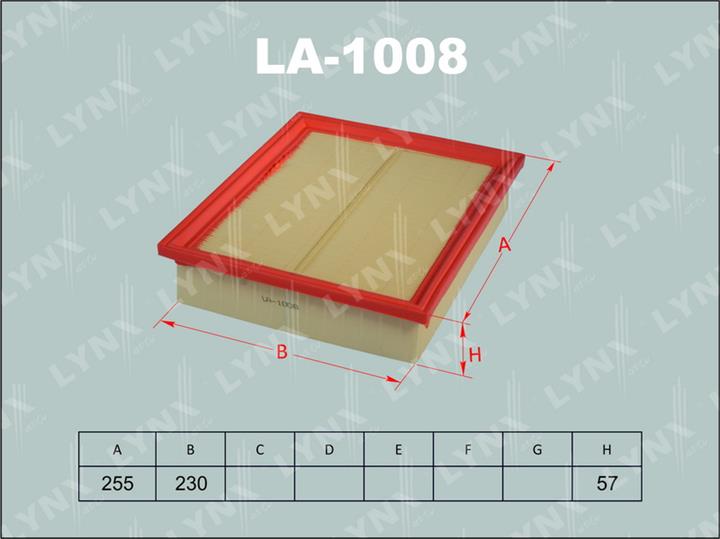 LYNXauto LA-1008 Air filter LA1008