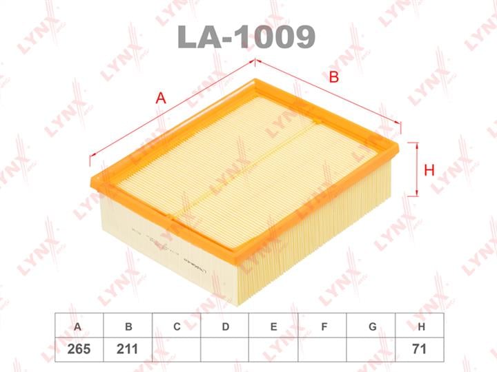 LYNXauto LA-1009 Air filter LA1009