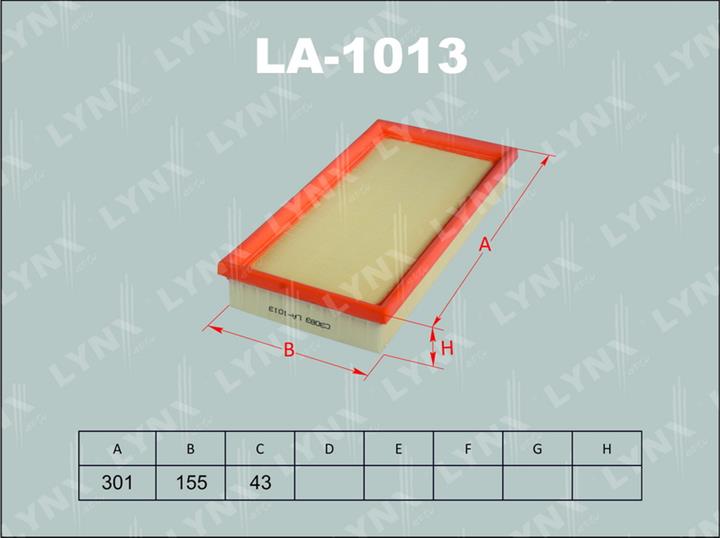LYNXauto LA-1013 Air filter LA1013
