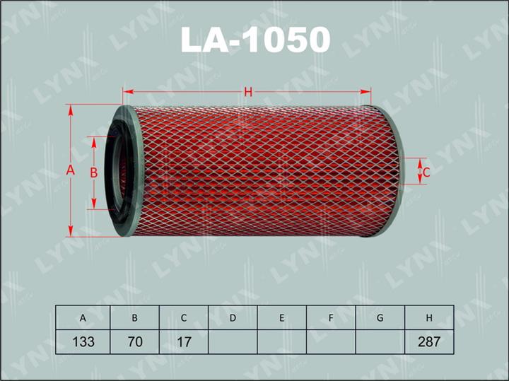 LYNXauto LA-1050 Air filter LA1050