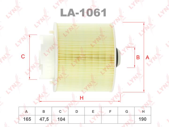LYNXauto LA-1061 Air filter LA1061