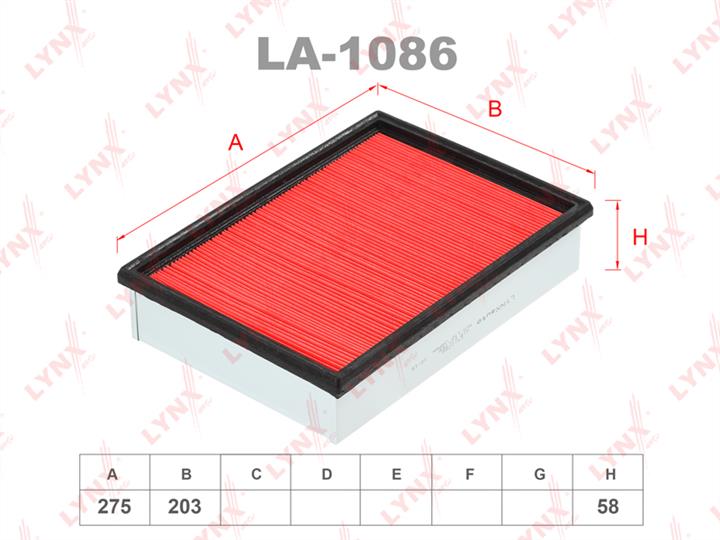 LYNXauto LA-1086 Air filter LA1086