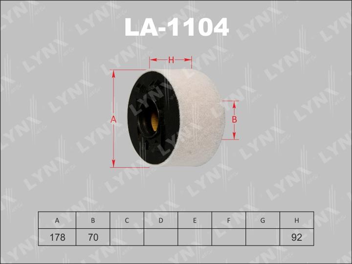 LYNXauto LA-1104 Air filter LA1104