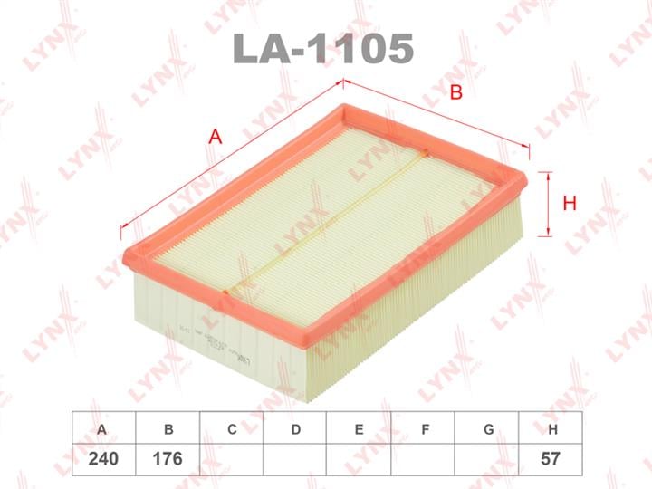 LYNXauto LA-1105 Air filter LA1105