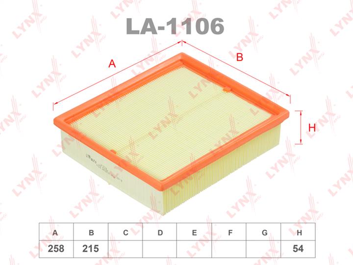 LYNXauto LA-1106 Air filter LA1106
