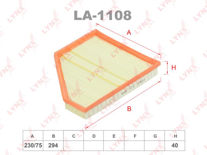 LYNXauto LA-1108 Air filter LA1108