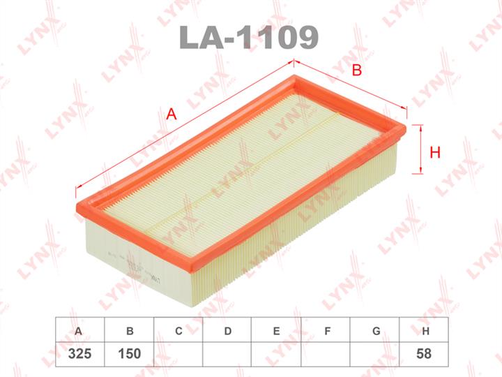 LYNXauto LA-1109 Air filter LA1109