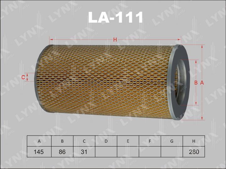 LYNXauto LA-111 Air filter LA111