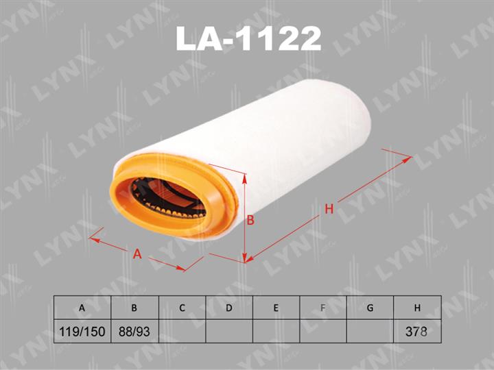 LYNXauto LA-1122 Air filter LA1122