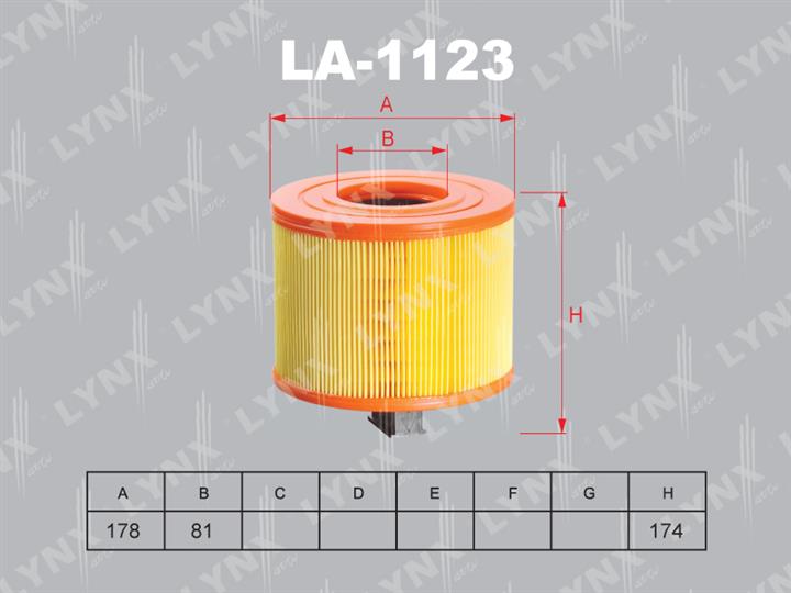 LYNXauto LA-1123 Air filter LA1123