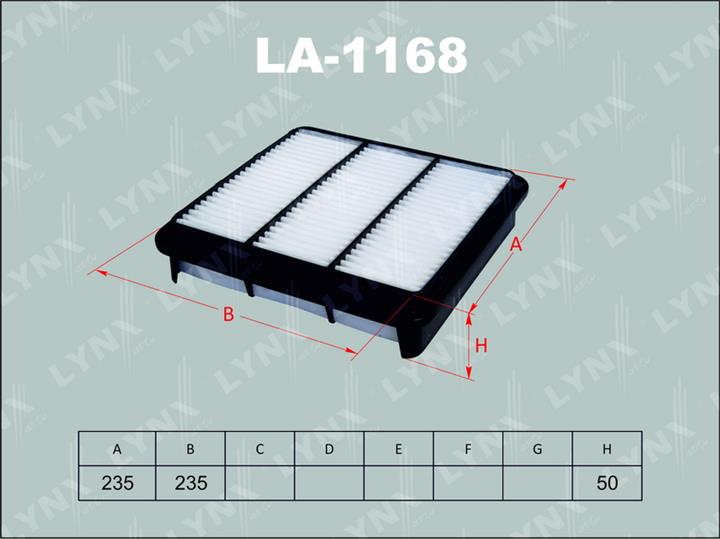 LYNXauto LA-1168 Air filter LA1168