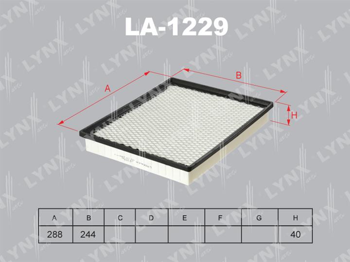LYNXauto LA-1229 Air filter LA1229