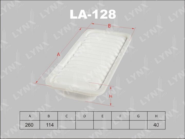 LYNXauto LA-128 Air filter LA128