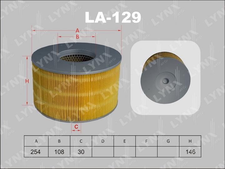 LYNXauto LA-129 Air filter LA129