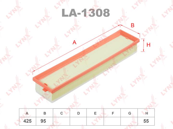LYNXauto LA-1308 Air filter LA1308