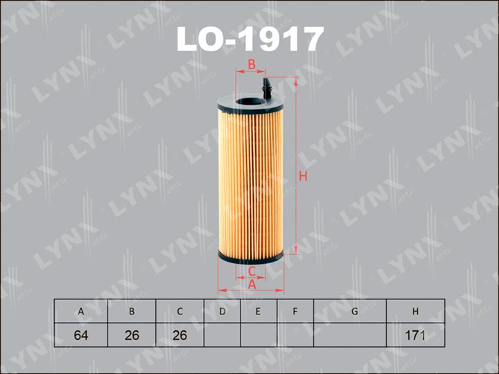 LYNXauto LO-1917 Oil Filter LO1917